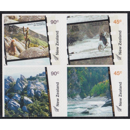 Nueva Zelanda New Zealand 2100/03 2004 Cine El señor de los Anillos MNH