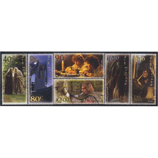 Nueva Zelanda New Zealand 1883/88 2001 Cine El señor de los Anillos MNH Nueva Zelanda New Zealand 1883/88 2001 Cine El señor de los Anillos MNH
