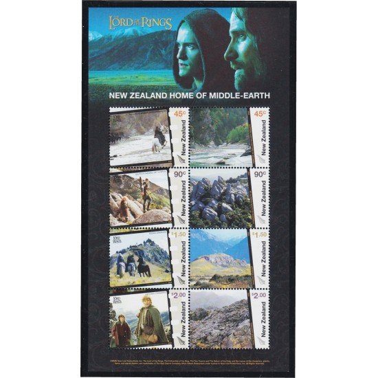 Nueva Zelanda New Zealand  HB 189 2004 Cine El señor de Los Anillos MNH
