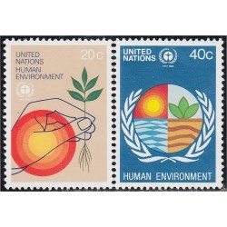 Naciones Unidas New York 362/63 1982 Desarrollo humano MNH Naciones Unidas New York 362/63 1982 Desarrollo humano MNH
