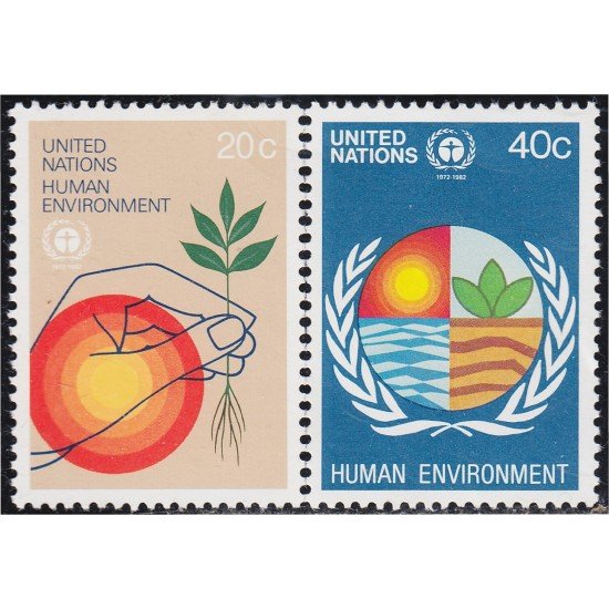 Naciones Unidas New York 362/63 1982 Desarrollo humano MNH Naciones Unidas New York 362/63 1982 Desarrollo humano MNH