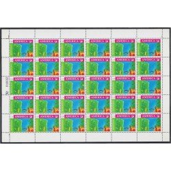 Upaep Honduras 277/78 1990 Hojas Completas Carabela y pez MNH
