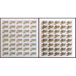 Upaep Cuba 3056/57 1990 Hojas Completas Cristobal Colón MNH