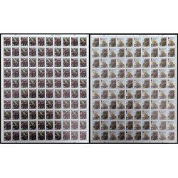 Upaep Costa Rica 536/39 Hojas Completas 1990 Ara Macao Ambigua MNH Upaep Costa Rica 536/39 Hojas Completas 1990 Ara Macao Ambigua MNH