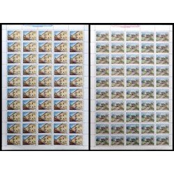 Upaep Rep. Dominicana 1101/02 1992 Hojas Completas Alcazar de Colon Columbus residencias reales MNH
