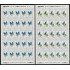 Upaep Brasil 2136/37 1993 Hojas Completas Anodorhynchus Pájaros bird papagayos MNH