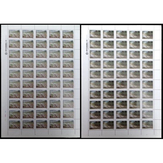 Upaep Rep. Dominicana 1196/97 1995 Hojas completas pájaros bird fauna Lago Enriquillo El manglar MNH Upaep Rep. Dominicana 1196/97 1995 Hojas completas pájaros bird fauna Lago Enriquillo El manglar MNH