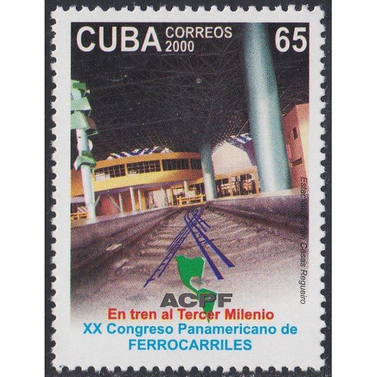 Cuba 3894 2000 20 Años del Congreso Panamericano de Ferrocarriles MNH Cuba 3894 2000 20 Años del Congreso Panamericano de Ferrocarriles MNH