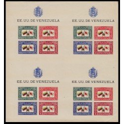 Venezuela 1 HB 1944 Bl.4 Homenaje a la Cruz Roja Internacional MNH