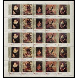 México 1703/07 1996 Minihojita Pinturas de la Pinacoteca Virreinal MNH