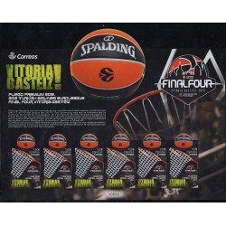 España Pliego Premium 76 2019 Final Four Vitoria Gasteiz 2019 Baloncesto MNH