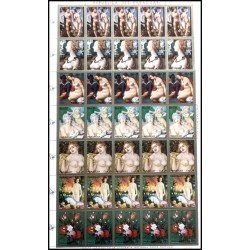 Paraguay 1381/87 1974 Minihojita Pinturas mundiales MNH Paraguay 1381/87 1974 Minihojita Pinturas mundiales MNH