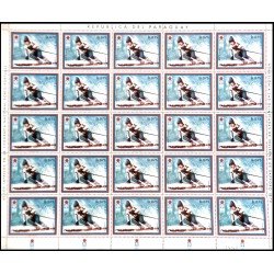 Paraguay 1190 1972 Minihojita Juegos olímpicos de Sapporo MNH Paraguay 1190 1972 Minihojita Juegos olímpicos de Sapporo MNH