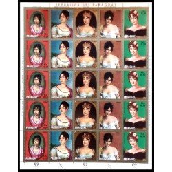 Paraguay 1171/74 1971 Minihojita Napoleón y mujeres Retratos MNH Paraguay 1171/74 1971 Minihojita Napoleón y mujeres Retratos MNH