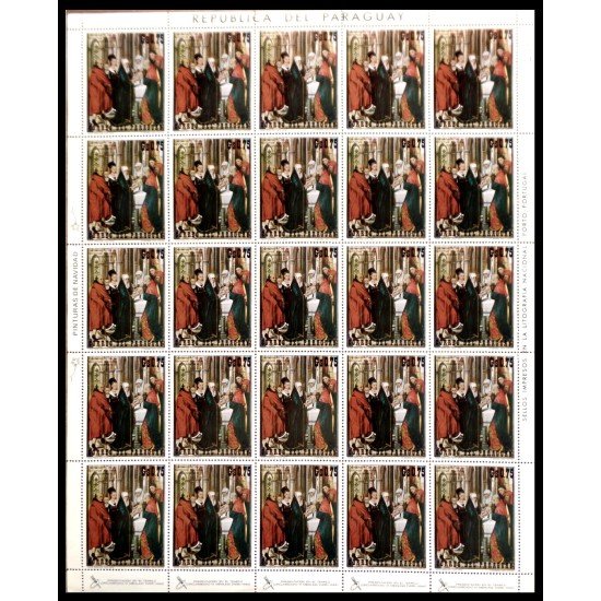 Paraguay 1170 1971 Minihojita Navidad Christmas MNH
