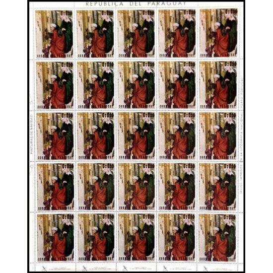 Paraguay 1169 1971 Minihojita Navidad Christmas MNH