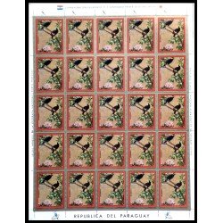 Paraguay 1129 1971 Minihojita Filatokyo 71 Cuadros e impresiones japonesas MNH Paraguay 1129 1971 Minihojita Filatokyo 71 Cuadros e impresiones japonesas MNH