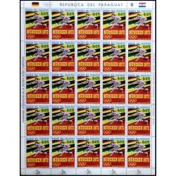 Paraguay 1116 1971 Minihojita Juegos olímpicos de Munich MNH Paraguay 1116 1971 Minihojita Juegos olímpicos de Munich MNH