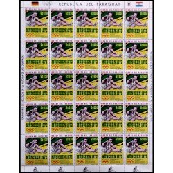 Paraguay 1115 1971 Minihojita Juegos olímpicos de Munich MNH Paraguay 1115 1971 Minihojita Juegos olímpicos de Munich MNH
