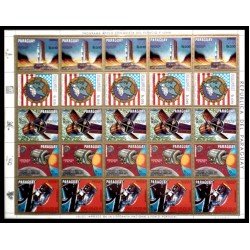 Paraguay 1075/79 1970 Minihojita Conquista de la Luna y el Espacio MNH Paraguay 1075/79 1970 Minihojita Conquista de la Luna y el Espacio MNH