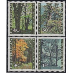 Liechtenstein 698/01 1980 El bosque durante las cuatro estaciones MNH