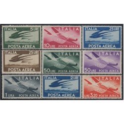 Italia Italy A 113/21 1945/47 Aviones Planes MNH