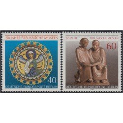 Alemania Berlín 586/87 1980 Medallón y Escultura de Ernst Barlach MNH 