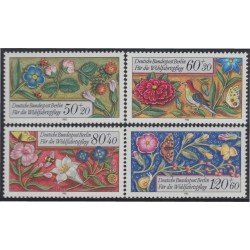 Alemania Berlín 704/07 1985 Flores flowers MNH 