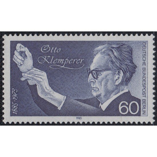 Alemania Berlín 700 1985 Centenario del nacimiento de Otto Klemperer MNH Alemania Berlín 700 1985 Centenario del nacimiento de Otto Klemperer MNH