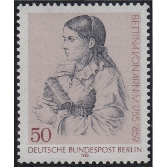 Alemania Berlín 693 1985 Bicentenario del nacimiento Bettina von Arnim MNH Alemania Berlín 693 1985 Bicentenario del nacimiento Bettina von Arnim MNH