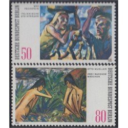 Alemania Berlín 639/40 1982 Pinturas Modernas Museo de Berlín MNH 