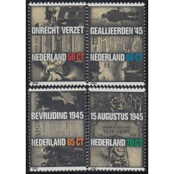 Holanda 1240/43 1985 Resistencia y liberación MNH