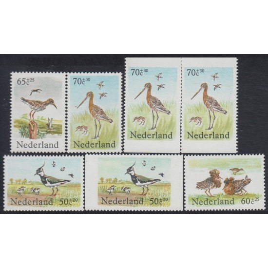 Holanda 1216/19b 1984 Aves de los prados MNH Holanda 1216/19b 1984 Aves de los prados MNH