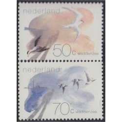 Holanda 1179/80 1982 El mar de Wadden Aves de la region MNH