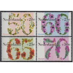 Holanda 1173/76 1982 Floriade 82 Florales MNH