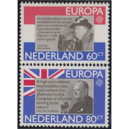 Holanda 1138/39 1980 Europa Personajes Célebres MNH