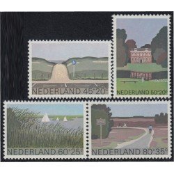 Holanda 1125/28 1980 Paisajes Obras sociales y culturales MNH