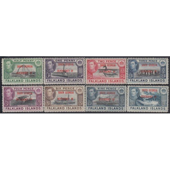 Falkland Islands Islas Malvinas 1/8 1944 Effigie de Jorge VI Dependencia Georgia del Sur MNH