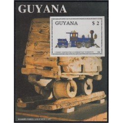 Guyana HB 21 1989 Tren imperial Japonés MNH Guyana HB 21 1989 Tren imperial Japonés MNH