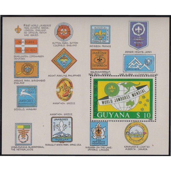 Guyana HB 19A 1988 Jamboree Mundial 1987/88 MNH Guyana HB 19A 1988 Jamboree Mundial 1987/88 MNH
