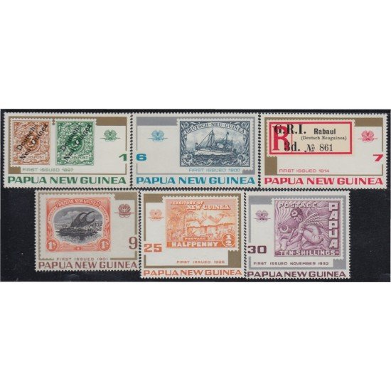 Papúa y New Guinea 253/58 1973 75º Aniversario del sellos MNH