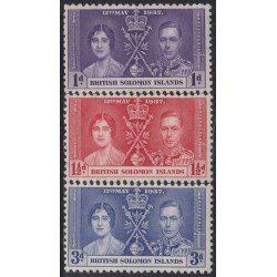 Salomón 55/57 1937 Coronación de George VI MNH