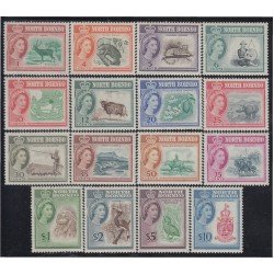 Borneo del Norte 315/30 1961 Elizabeth II Animales MNH