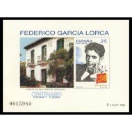 España Spain Emisión Conjunta 1998 España - México Federico García Lorca MNH España Spain Emisión Conjunta 1998 España - México Federico García Lorca MNH