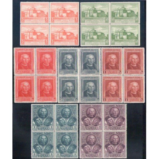 España Spain 559/65 Bl.4 1930 Colón América MNH