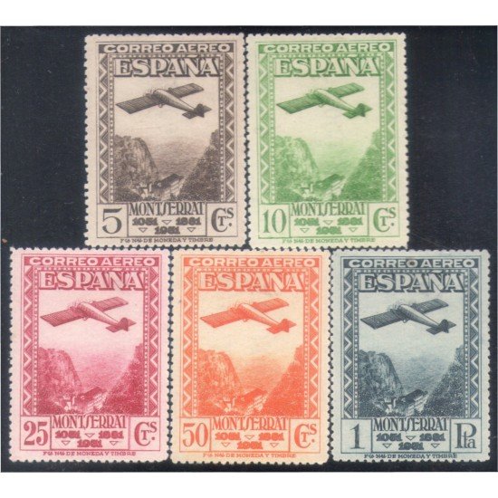 España Spain Variedad 650/54 1931 Variedad dentado 14 Montserrat MH
