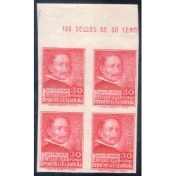 España Spain 726s Bl.4 1937 Gregorio Fernández MNH