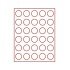 Lindner 2761 Bandeja 37 mm para monedas con 30 hoyos redondos