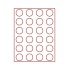 Lindner 2760 Bandeja 41 mm para monedas con 24 hoyos redondos