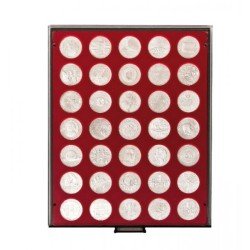 Lindner 2711 Bandeja 32,5 mm para monedas con 35 hoyos redondos